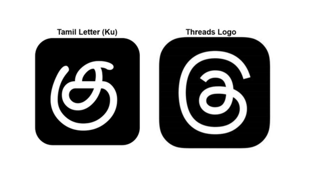 Is Meta Threads logo taken from Tamil letter 'ku'?