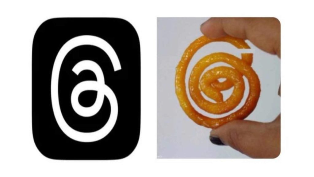 Meta Threads Logo And Jalebi