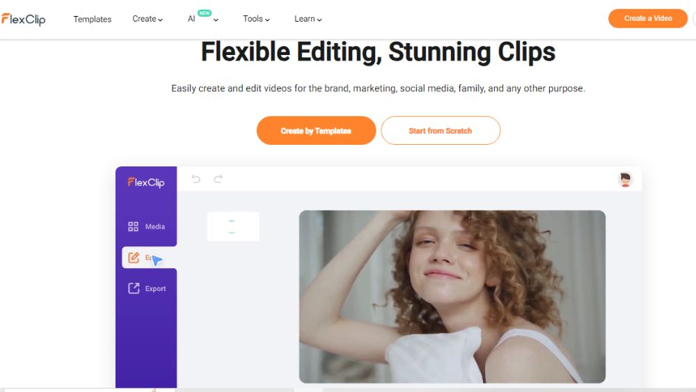 FlexClip ready-to-use YouTube video templates