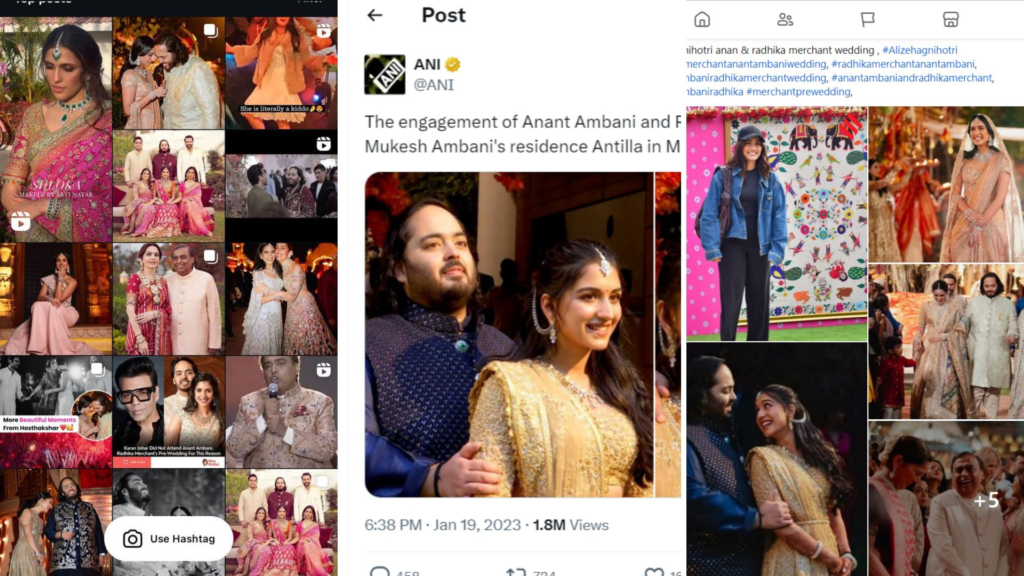 Anant Ambani and Radhika Merchant Pre-Wedding: Social Media