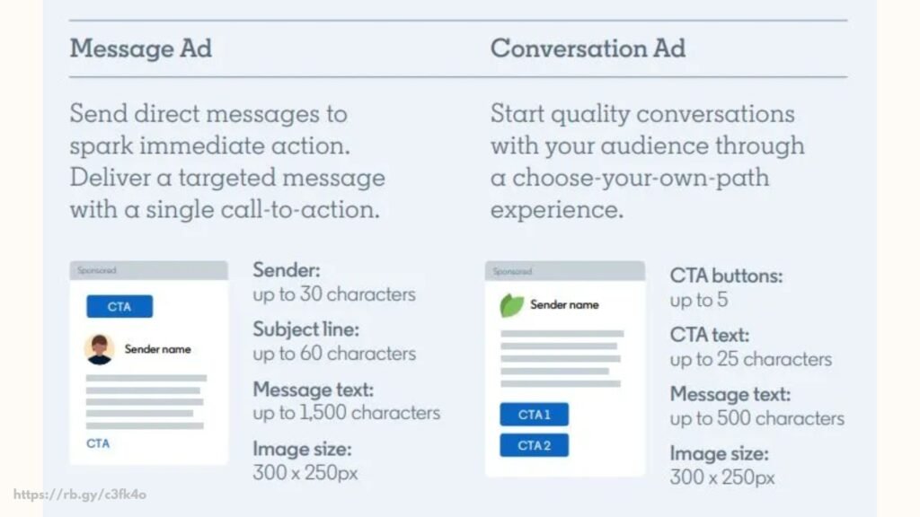 Difference Between LinkedIn Message Ads and Conversation Ads