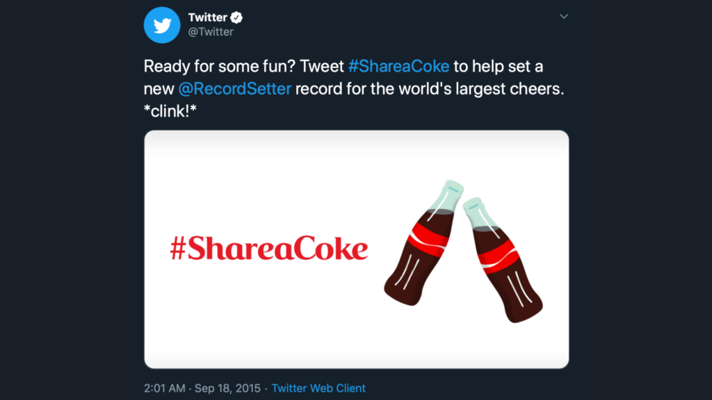 Coca-Cola’s "Share a Coke" campaign